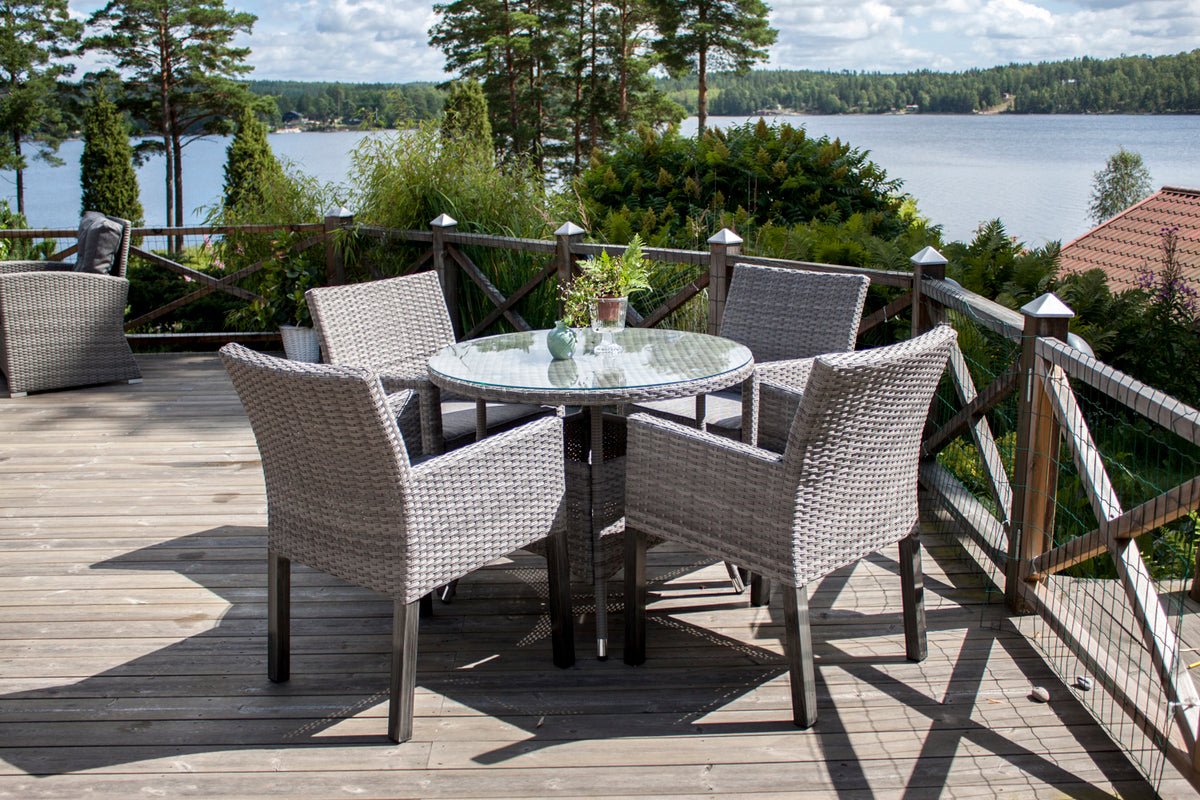 Tuin tafel Eluno - het moderne design creëert een gezellige sfeer