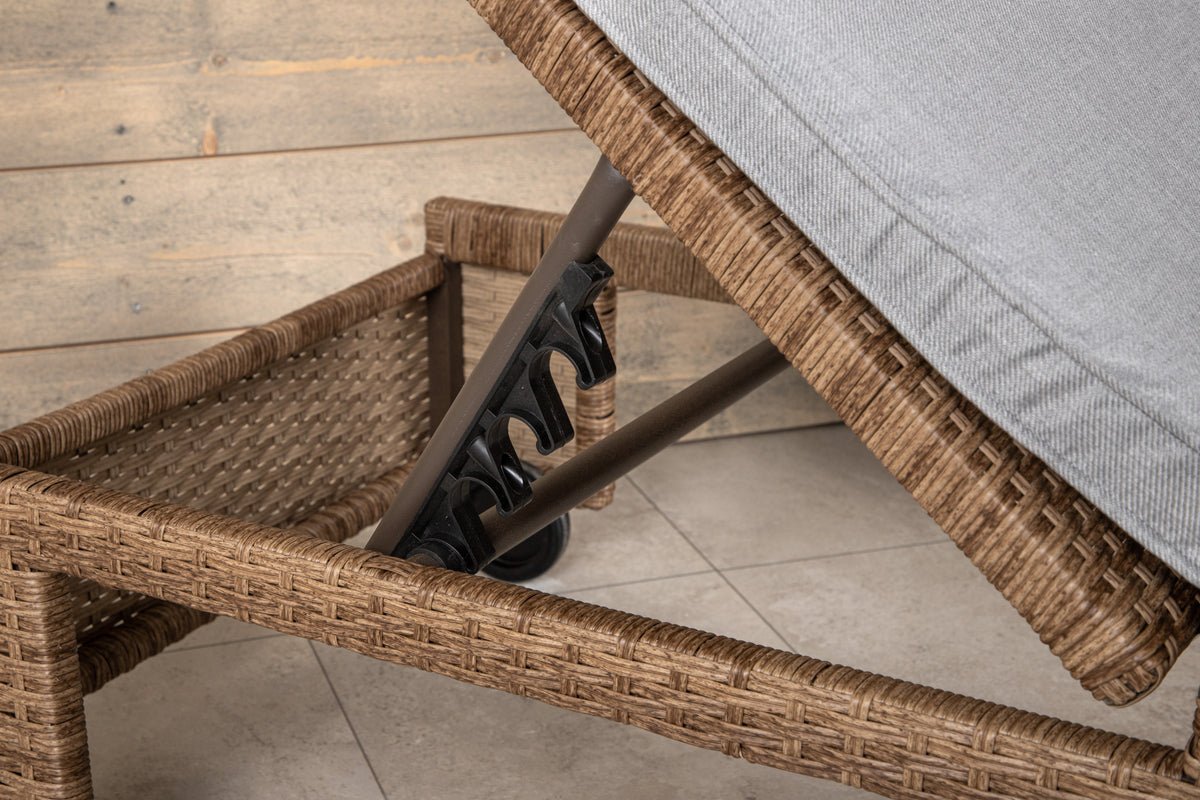 Tuin ligstoel Irina - van riet