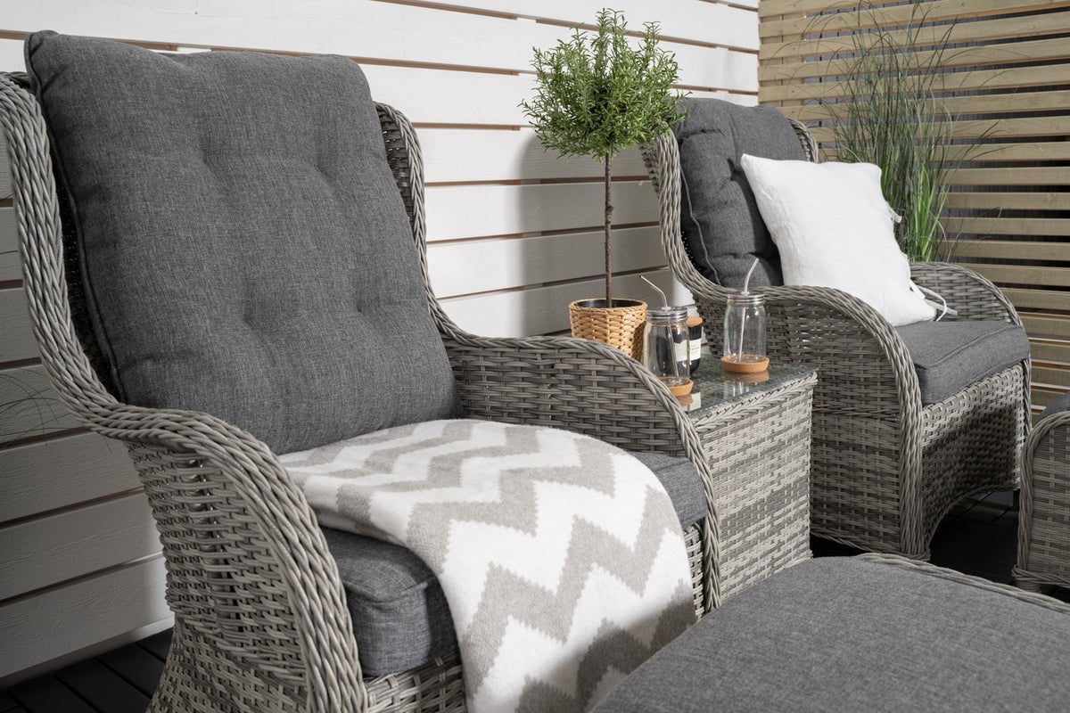 Garten Loungeset Tarell – 3-delige set met fauteuils en tafel