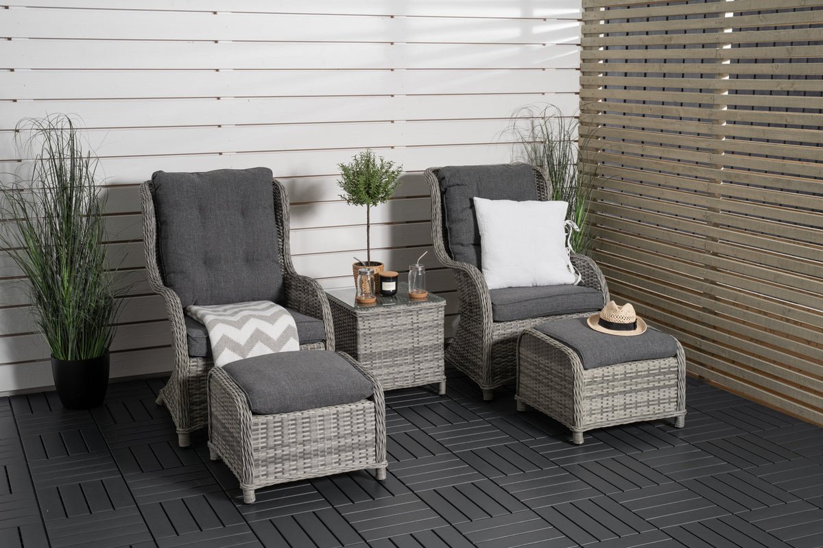 Garten Loungeset Tarell – 3-delige set met fauteuils en tafel