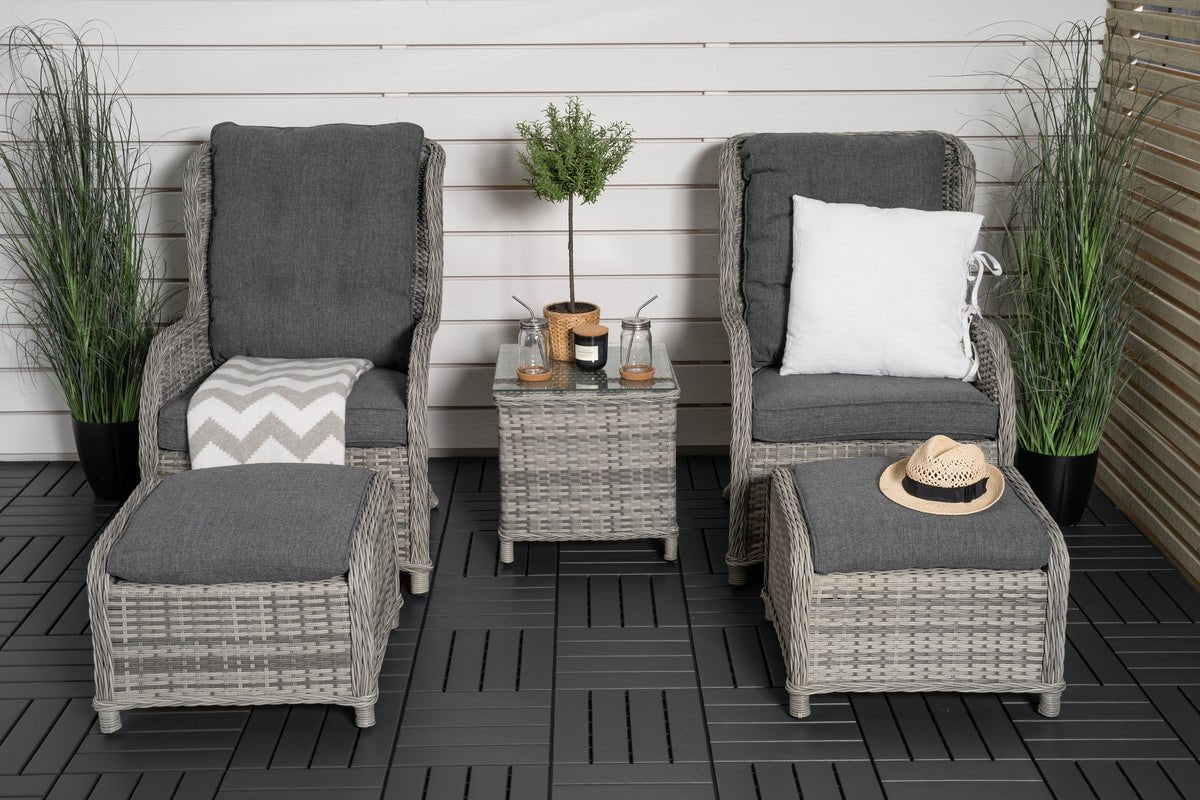 Garten Loungeset Tarell – 3-delige set met fauteuils en tafel