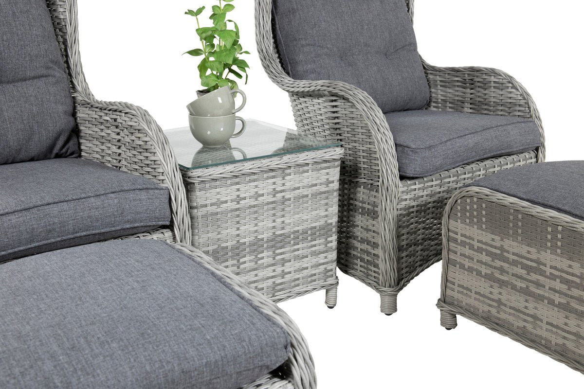 Garten Loungeset Tarell – 3-delige set met fauteuils en tafel