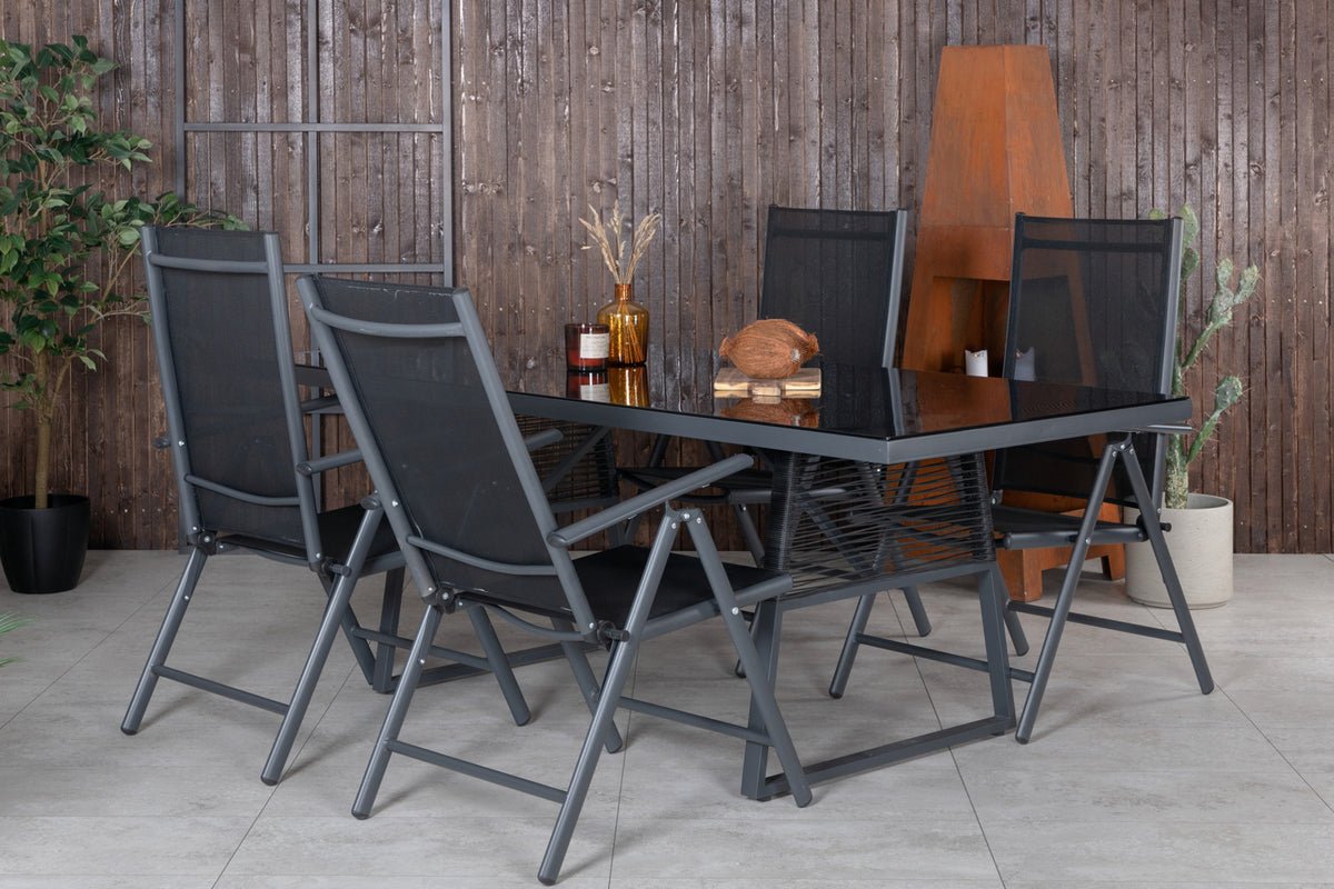 2-delige set - Tuinstoel Bologna van Textilene/Aluminium