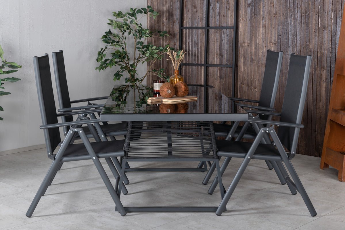 2-delige set - Tuinstoel Bologna van Textilene/Aluminium