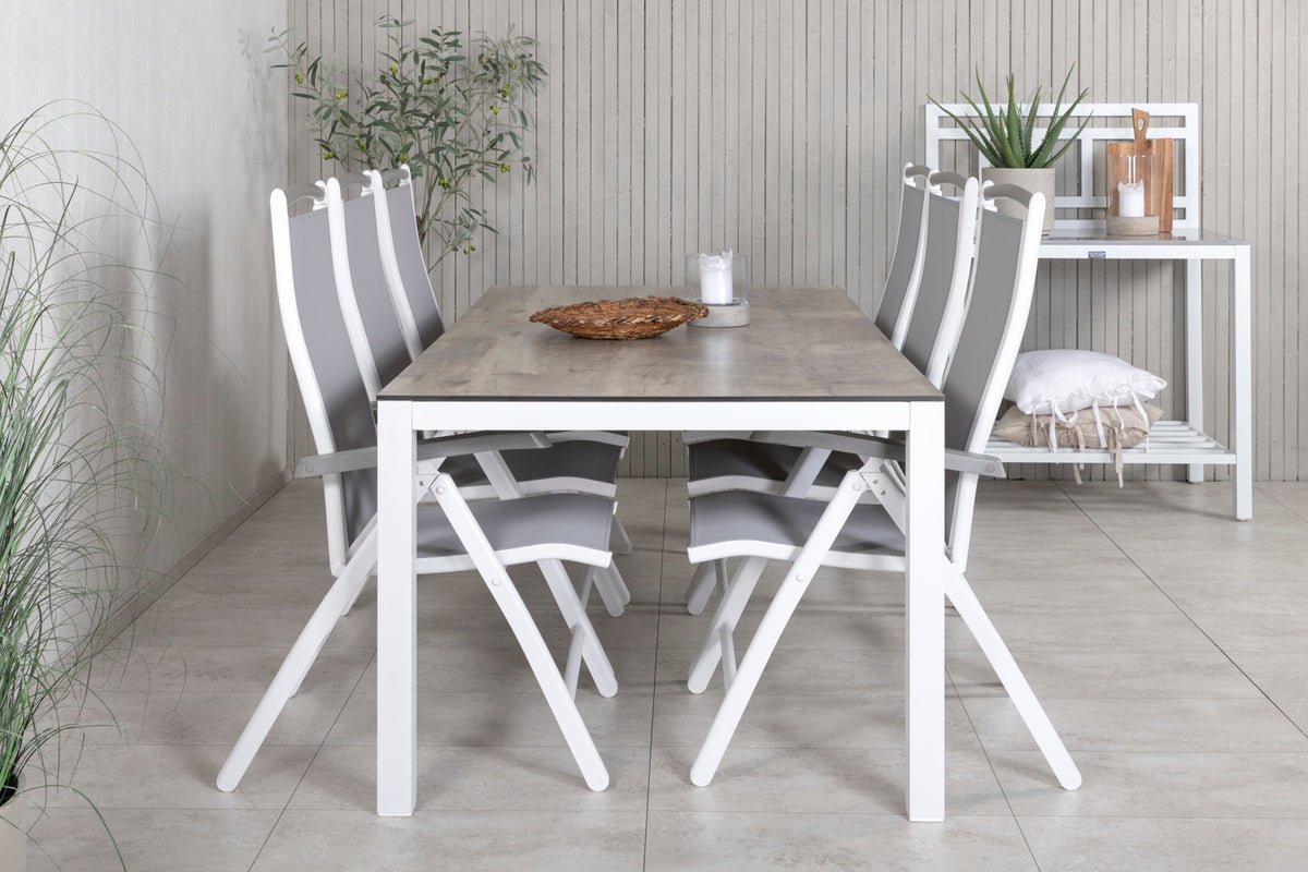 2-delige set - Tuinstoel Alberto van Textilene/Aluminium