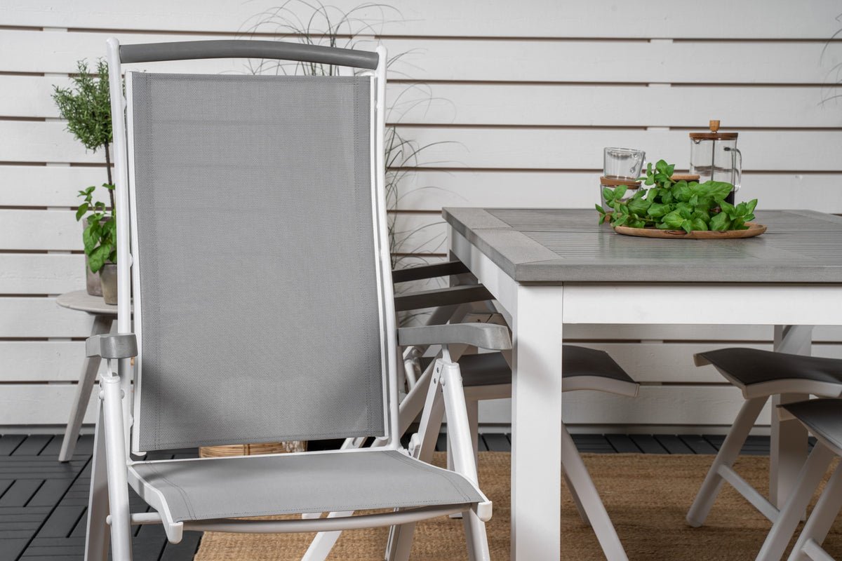 2-delige set - Tuinstoel Alberto van Textilene/Aluminium