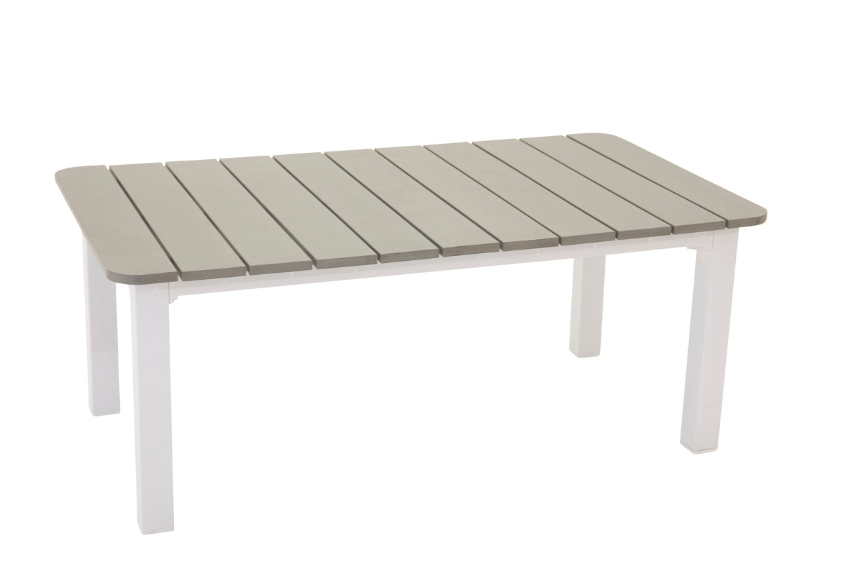 Tuin salontafel Kreta - van edelhout en aluminium