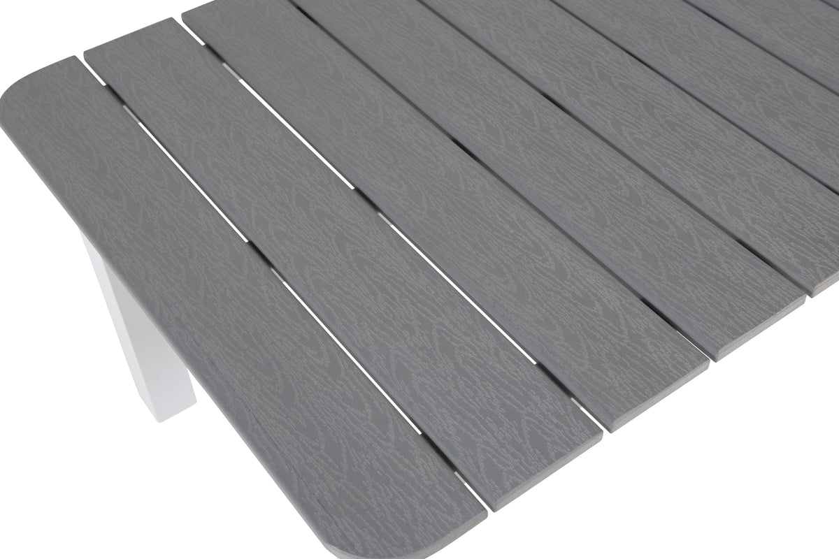 Tuin salontafel Kreta - van edelhout en aluminium