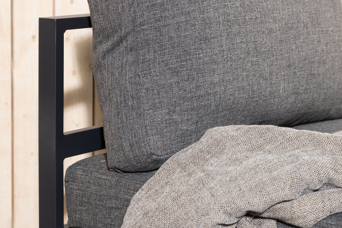 Tuin loungestoel Barbara – weerbestendig van aluminium & stoffen kussens