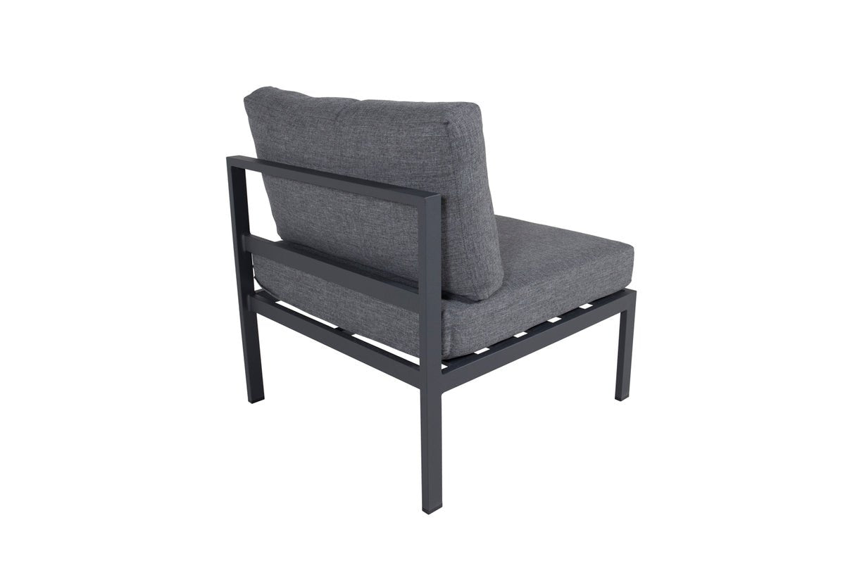 Tuin loungestoel Barbara – weerbestendig van aluminium & stoffen kussens