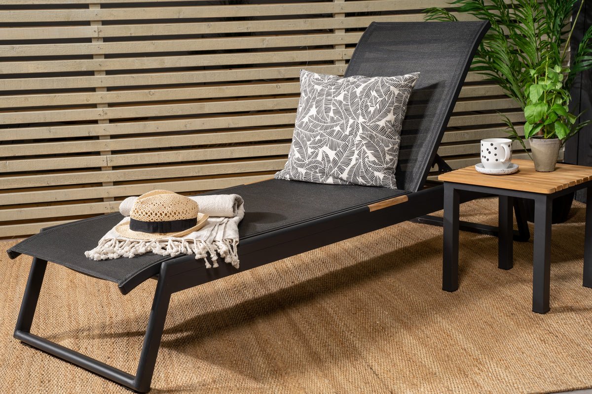 2-delige set - ligstoel Brazilië van Textilene en aluminium