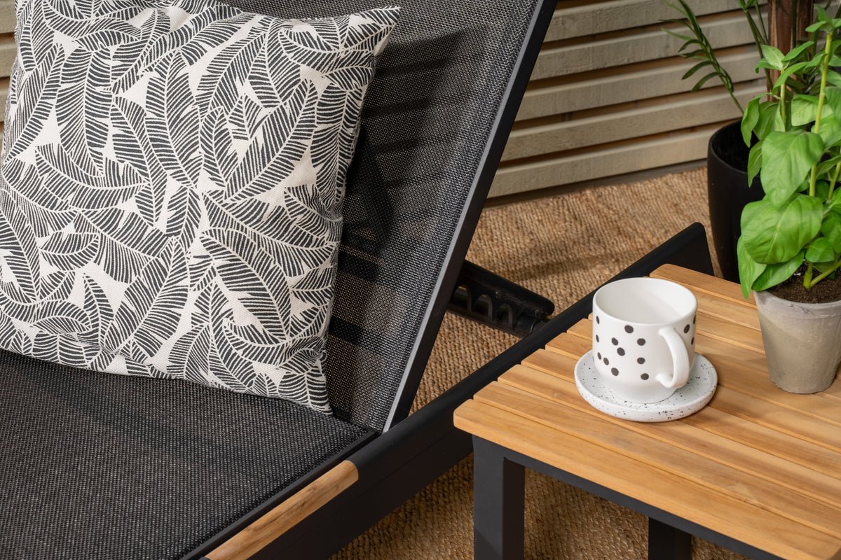 2-delige set - ligstoel Brazilië van Textilene en aluminium