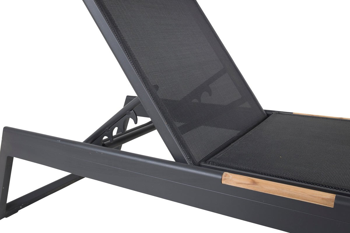 2-delige set - ligstoel Brazilië van Textilene en aluminium