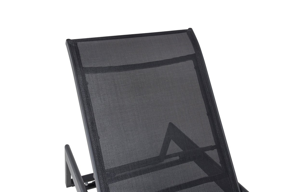 2-delige set - ligstoel Brazilië van Textilene en aluminium