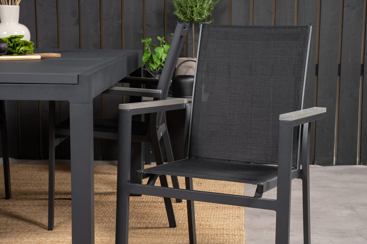 2-delige set - Tuinstoel Andreas van Textilene/Aluminium