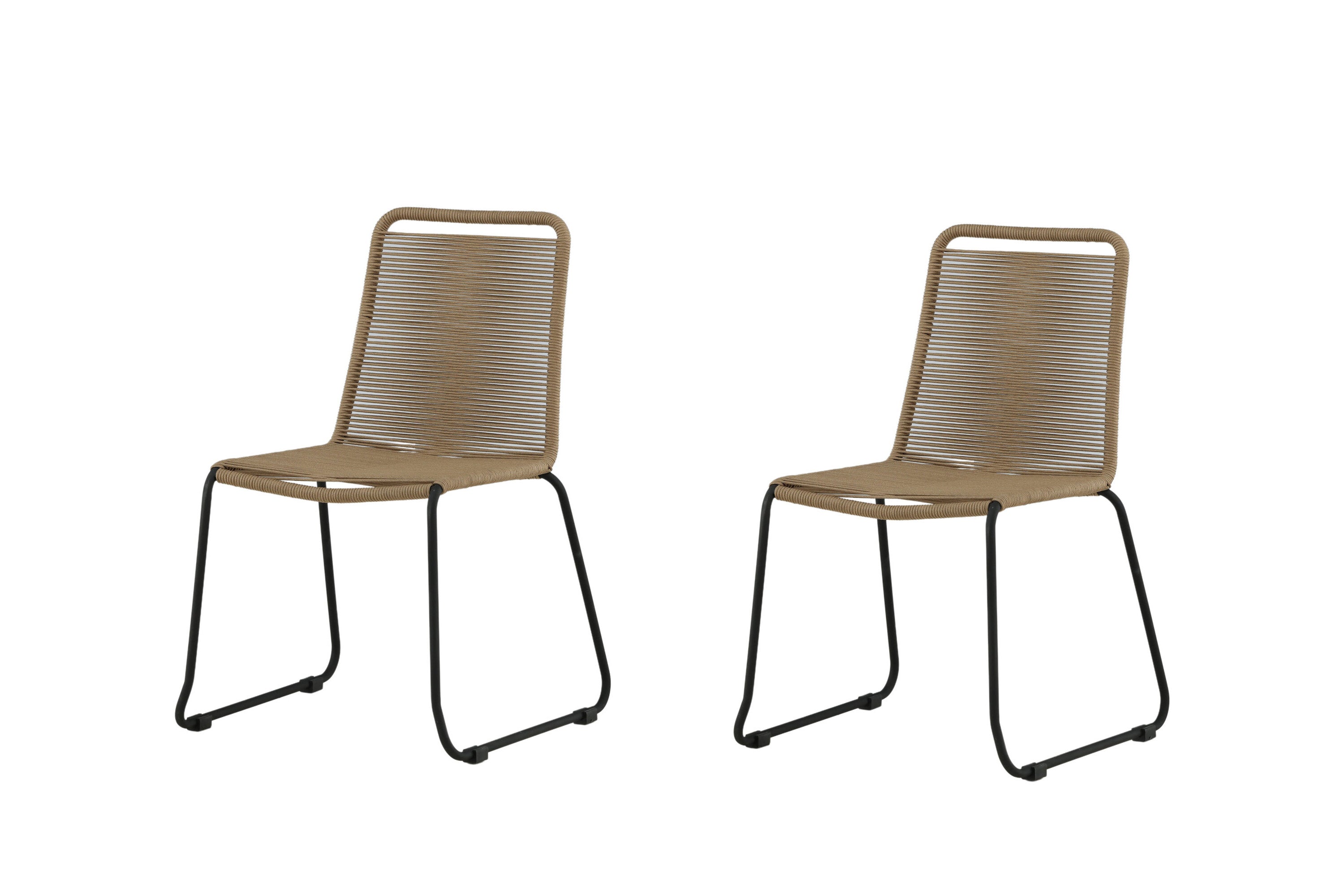 2-delige set - Tuinstoel Lina van Metaal/polyester