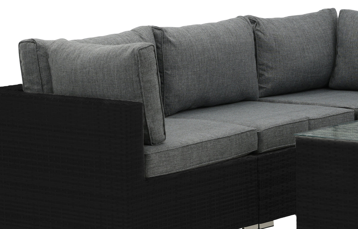 Tuin Loungeset Panther - verkrijgbaar in 3 kleuren van kunstrotan