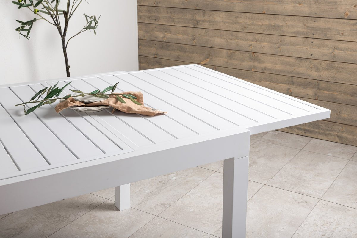 Tuin tafel Nohani - uitschuifbare eettafel gemaakt van robuust aluminium