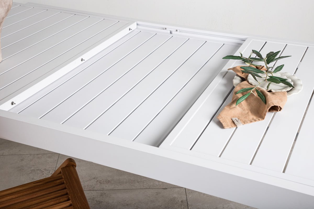 Tuin tafel Nohani - uitschuifbare eettafel gemaakt van robuust aluminium