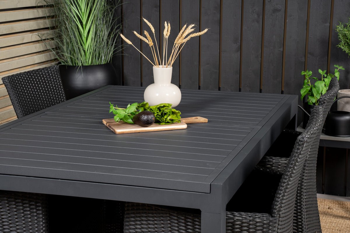 Tuin tafel Nohani - uitschuifbare eettafel gemaakt van robuust aluminium