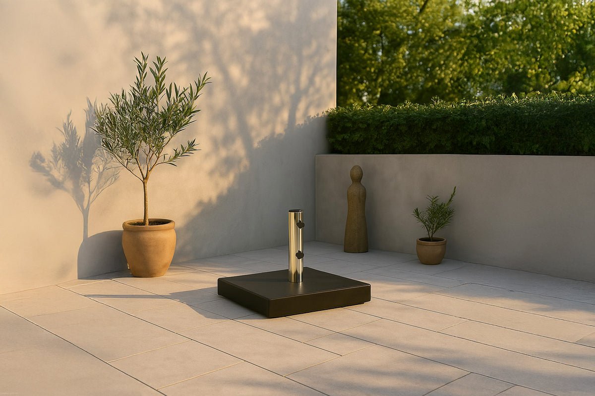 Tuinparasolvoet Mauritius - van graniet in 3 kleuren