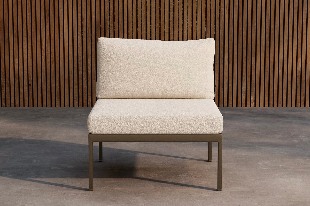 Tuinbankmodule Borelio - In beige of bruin aluminium