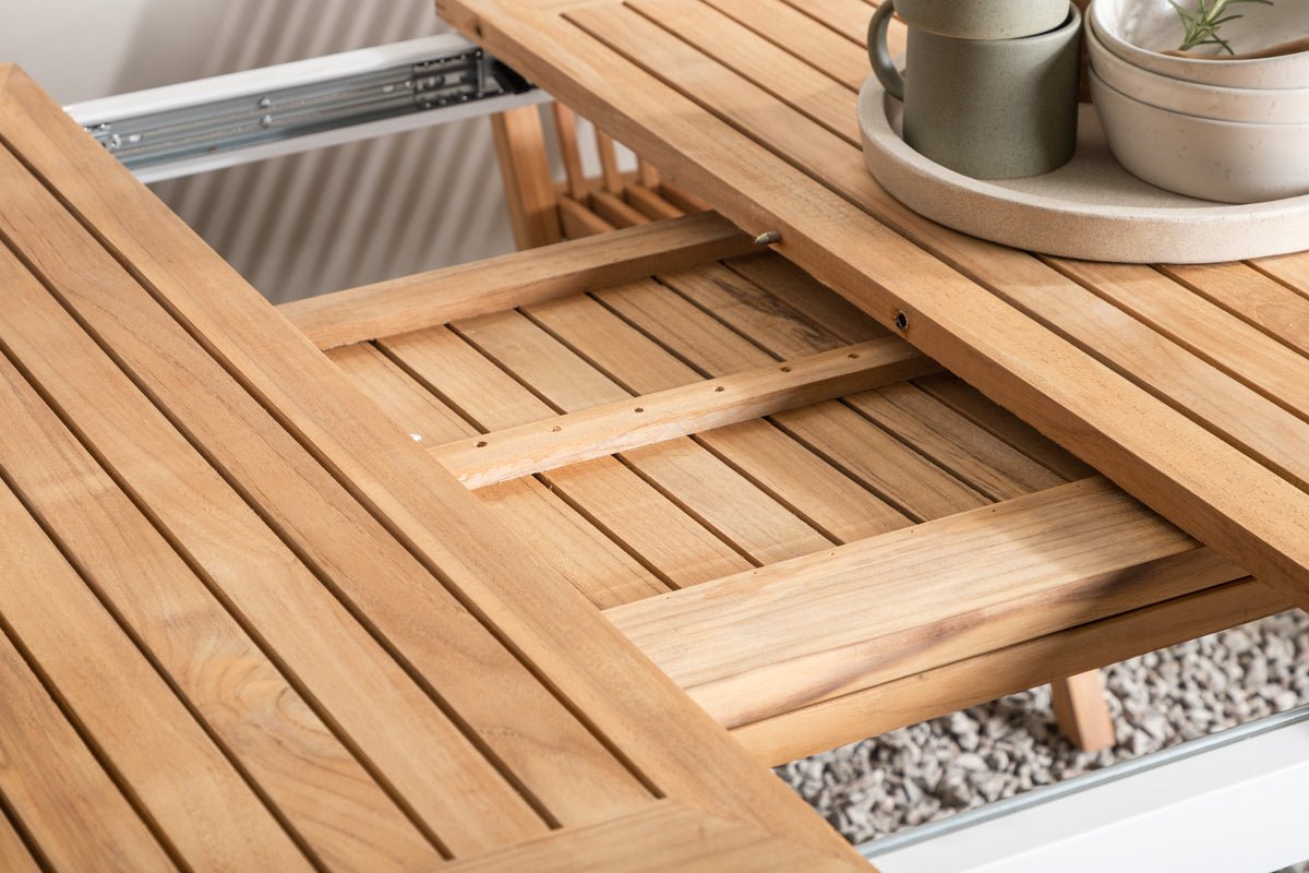 Tuin tafel Lunea - een uitschuifbare eettafel voor buiten