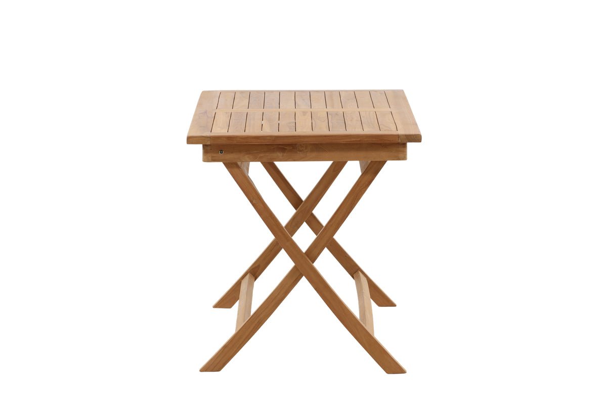 Tuin tafel Siana - een vierkante eettafel van teakhout