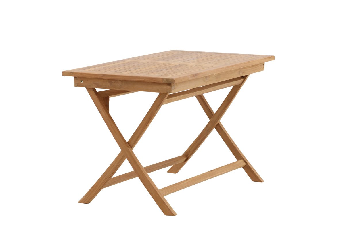 Tuin tafel Siana - een vierkante eettafel van teakhout