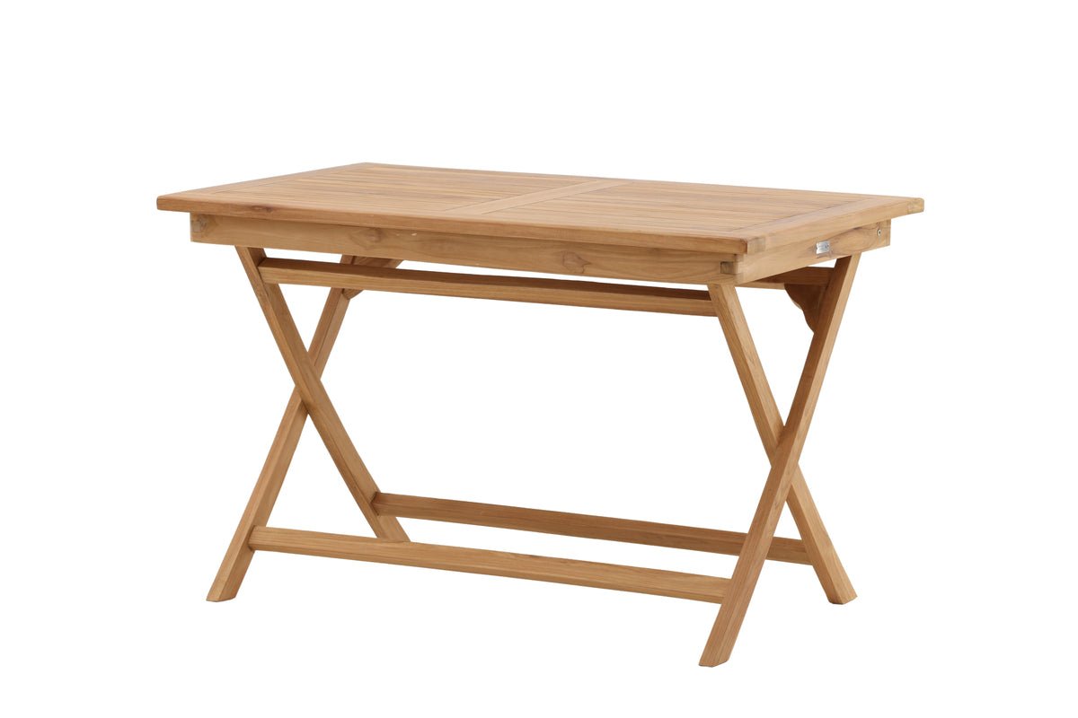 Tuin tafel Siana - een vierkante eettafel van teakhout