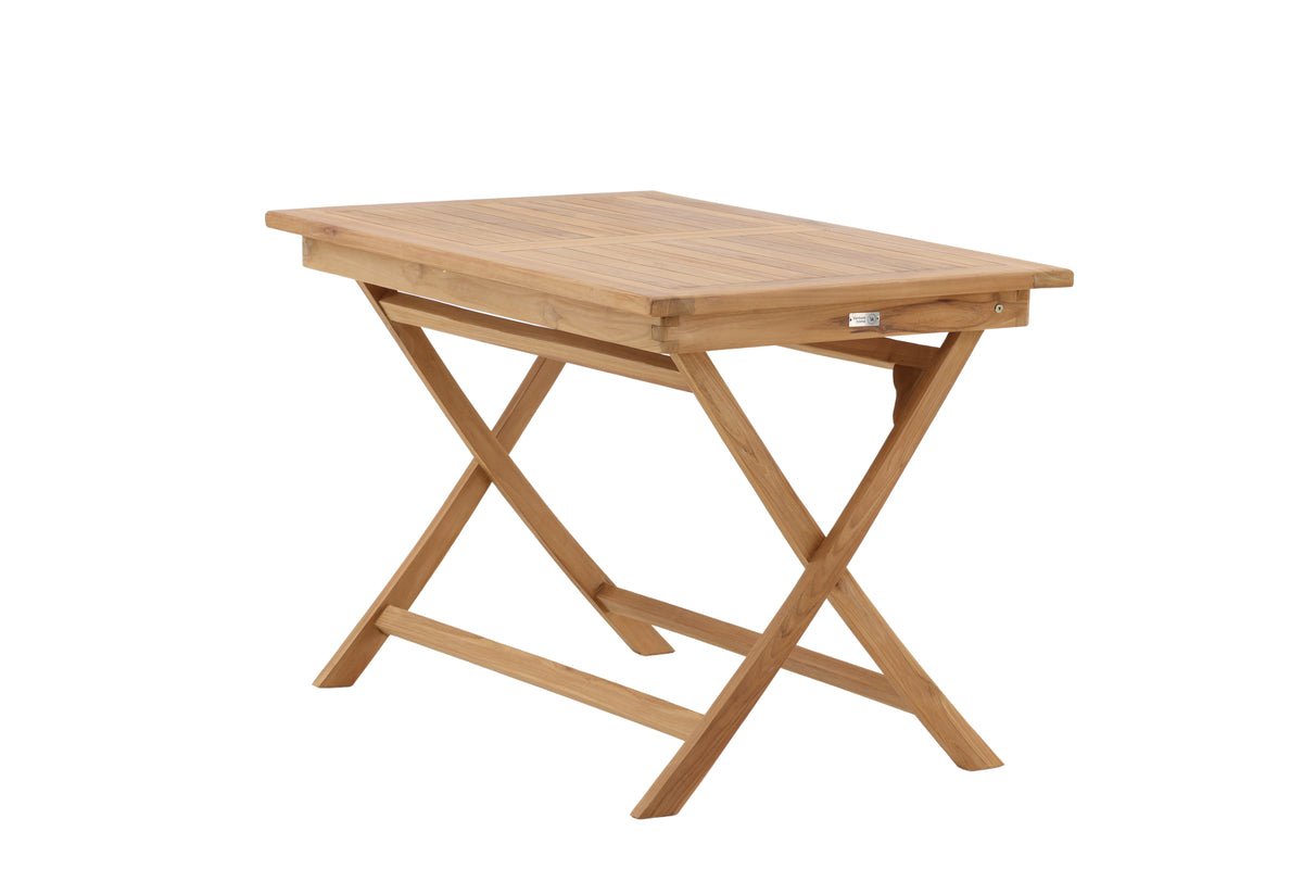 Tuin tafel Siana - een vierkante eettafel van teakhout