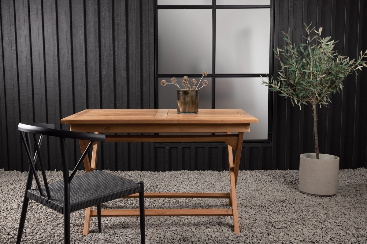 Tuin tafel Siana - een vierkante eettafel van teakhout