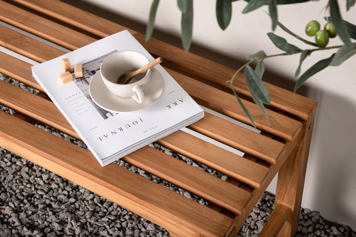 Outdoor zitbank "Fashion" – van hoogwaardig teakhout