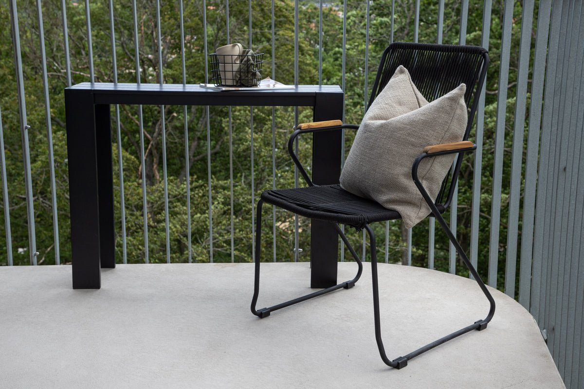 2-delige set - Tuinstoel Malta van Metaal, gekleurd touwweefsel