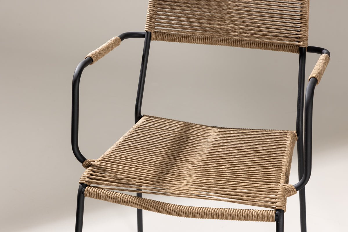 2-delige set - Tuinstoel Marla van Metaal/polyester