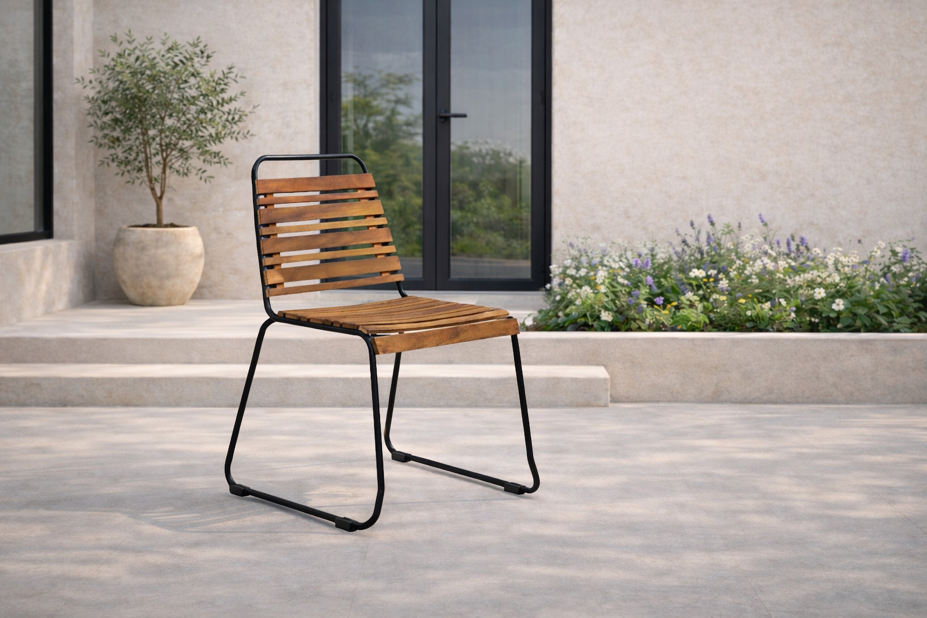 2-delige set - Tuinstoel Bali van Acacia/Metaal