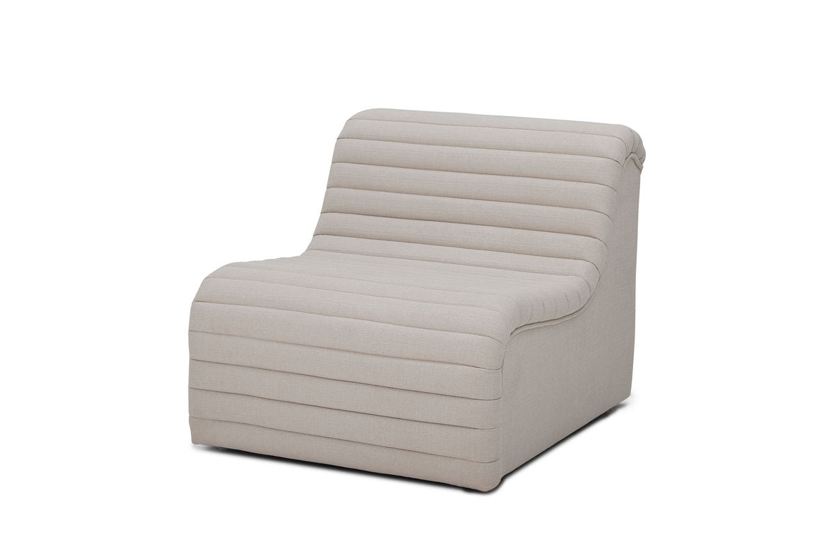 Loungefauteuil Taupe - in moderne retrostijl