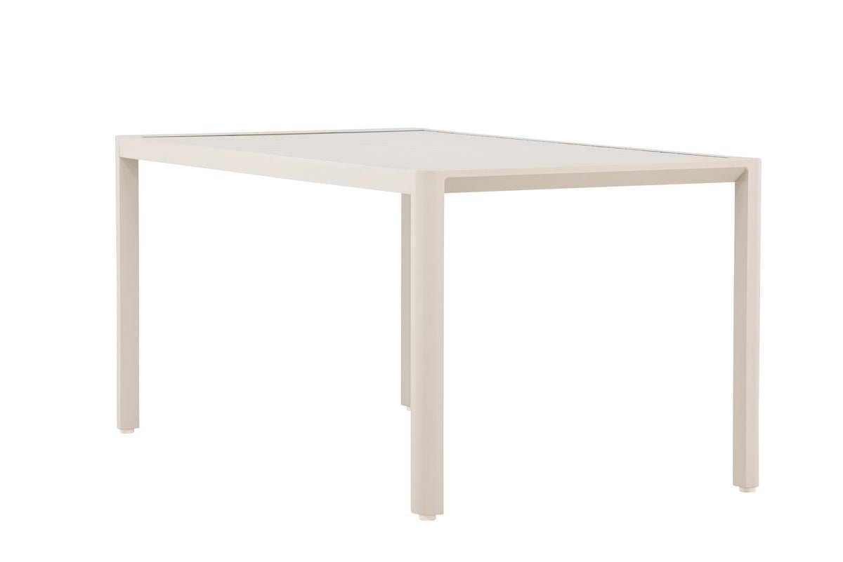 Tuin eettafel Vista - 150x85 cm van aluminium in Beige of Zwart