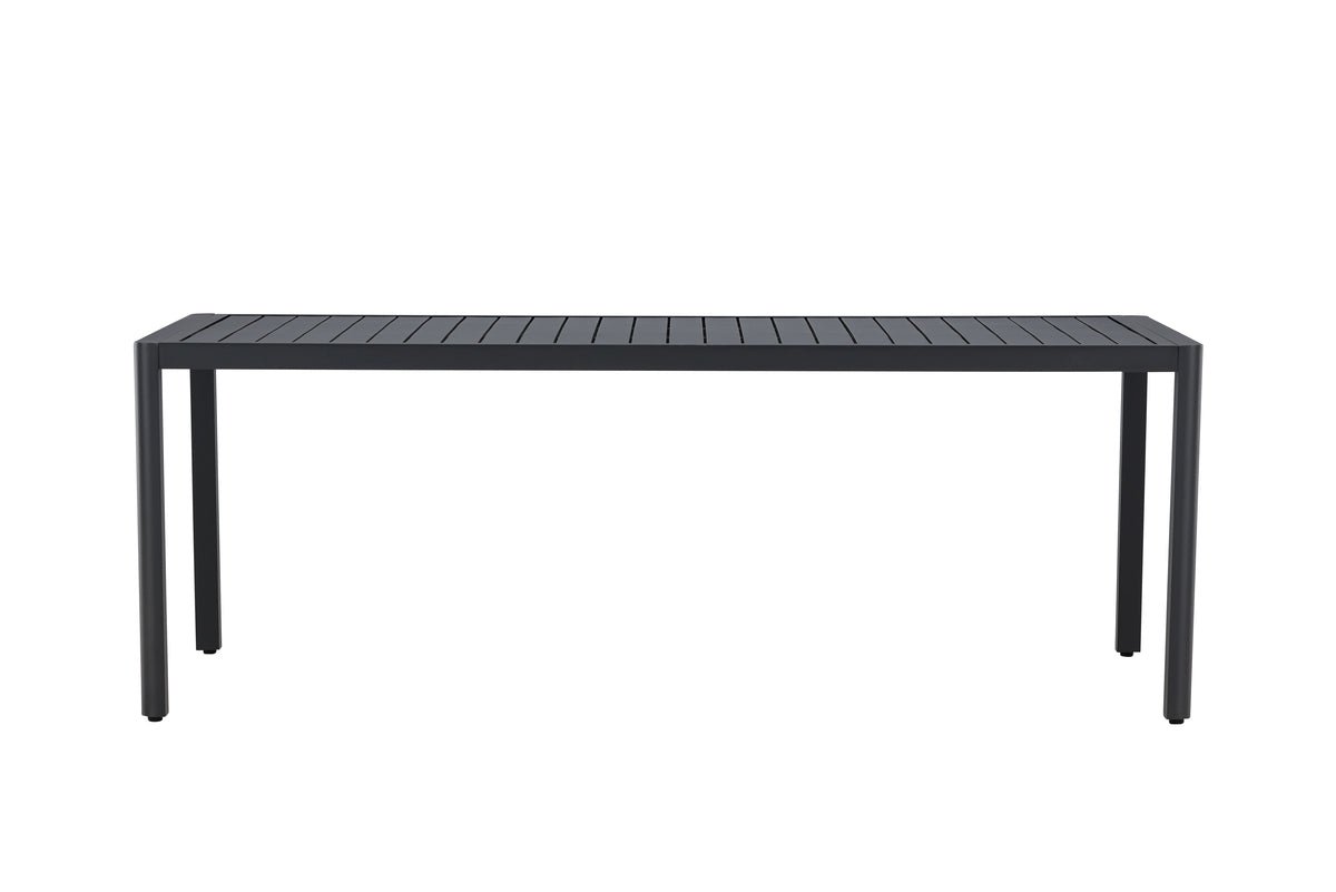 Tuin eettafel Vento - 200x90 cm van aluminium in Beige of Zwart