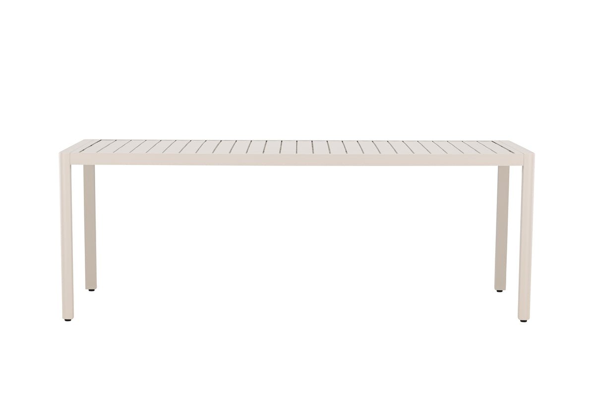 Tuin eettafel Vento - 200x90 cm van aluminium in Beige of Zwart