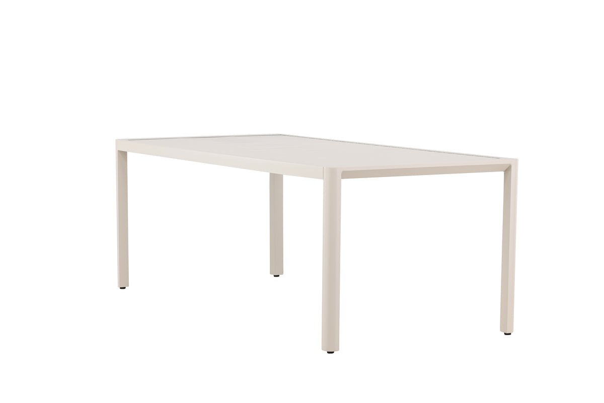 Tuin eettafel Vento - 200x90 cm van aluminium in Beige of Zwart