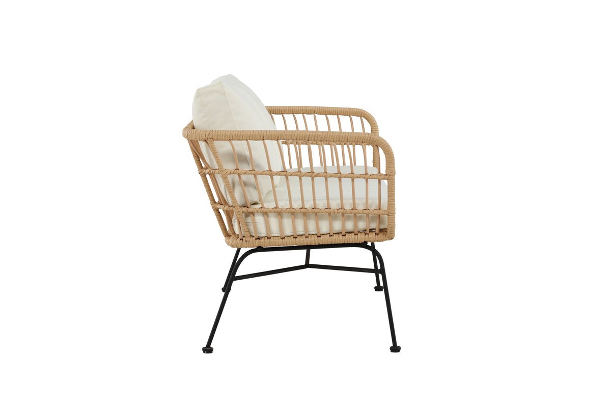 Tuinbank Isolde - In natuuroptiek of Zwart incl. kussen