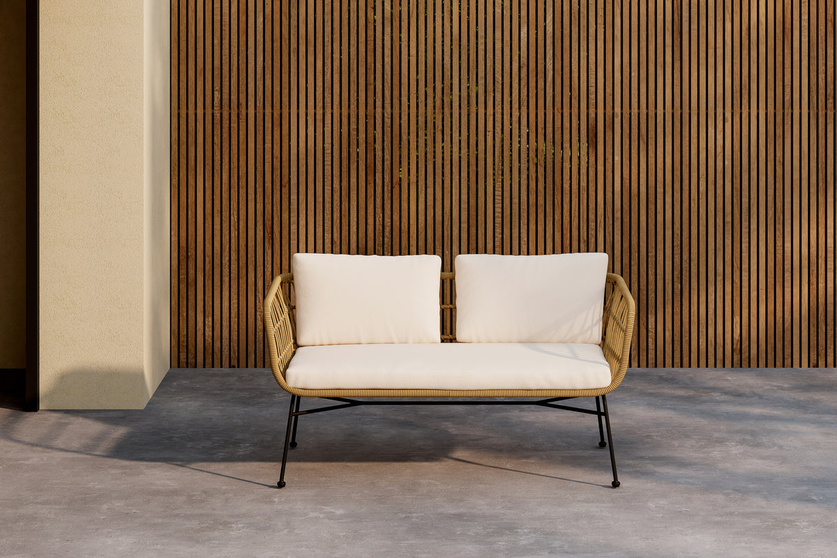 Tuinbank Isolde - In natuuroptiek of Zwart incl. kussen