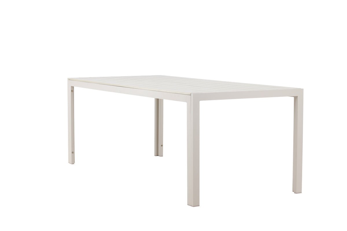 Tuin eettafel Amalfi - 205x90 cm van aluminium en polywood in Beige of Zwart