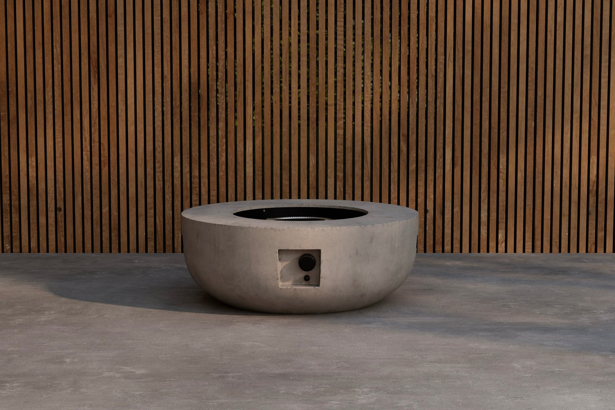 Vuurschaal Neva - in ronde vorm van grijs vezelcement