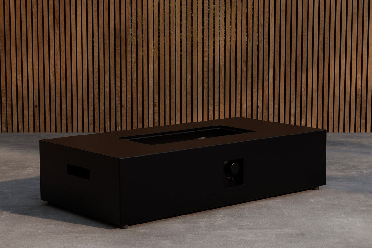 Vuurschaal Ignis - rechthoekige, slanke vorm van vezelcement