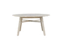 Tuintafel Tovaro - Ronde tuintafel in wit van acaciahout