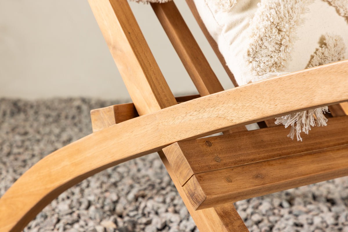 Tuin-loungestoel Hope - van weerbestendig teakhout