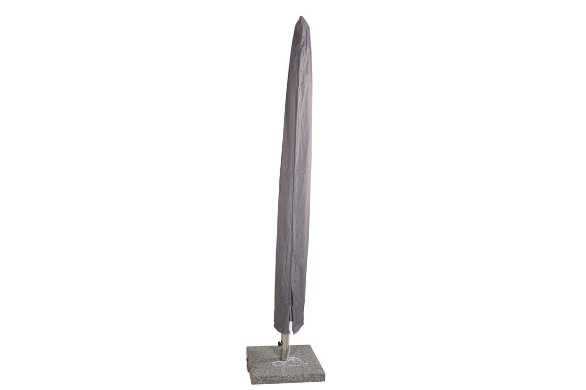 Parasolhoes Lea - 225cm in grijs polyester