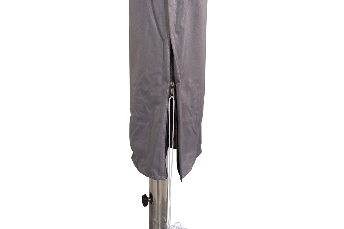 Parasolhoes Lea - 225cm in grijs polyester